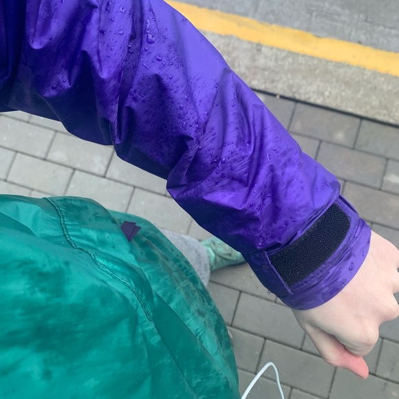 Vintage Banff Goretex green and purple running jacket sz M - Picture 10 of 13